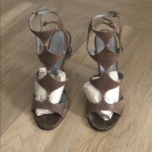 Sergio Rossi stiletto sandal cage heel